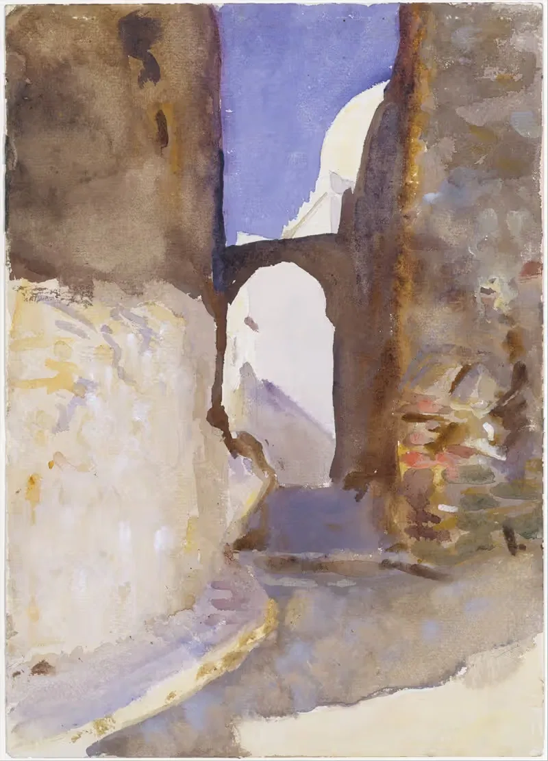 Улица, Танжер by Джон Сингер Сарджент, 1895 — digital art print download