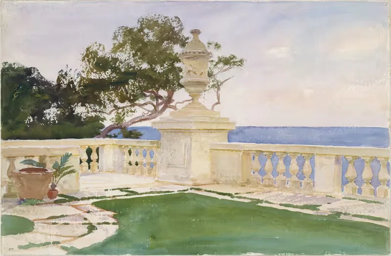 Терраса, Вискайя by Джон Сингер Сарджент, 1917 — digital art print download