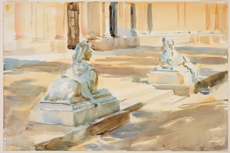 Терраса в Ла Гранье by Джон Сингер Сарджент, 1903-1904 — digital art print download