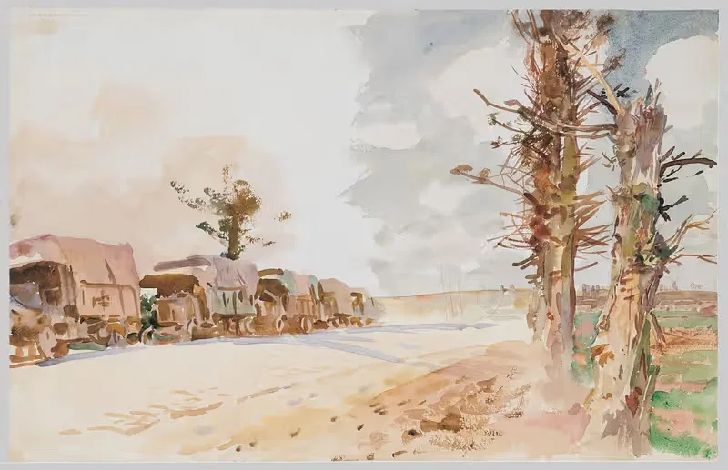Конвой грузовиков by Джон Сингер Сарджент, 1918 — digital art print download