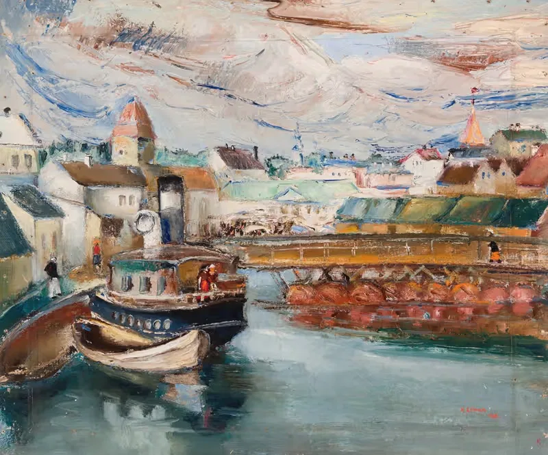 Tartu motiiv by Kaarel Liimand, 1935 — digital art print download
