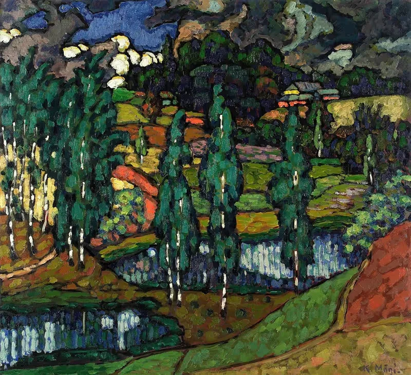 Maastik Võrumaalt by Konrad Mägi, 1916 - 1917 — digital art print download