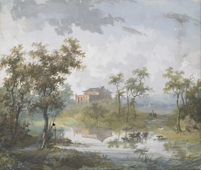 Деревенский брод by Луи Габриэль Моро, 1765-1806 — digital art print download