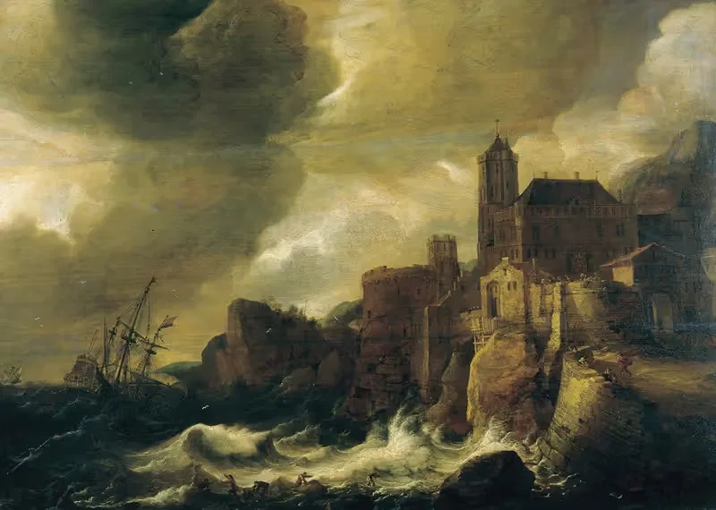 The shipwreck by Ludolf Backhuysen II — digital art print download