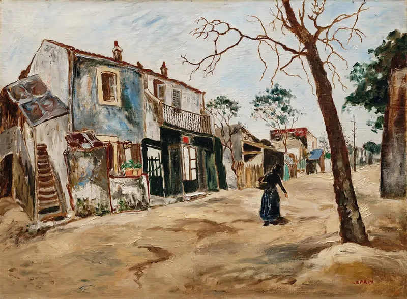 Rue à Saint-Ouen by Marcel Leprin — digital art print download