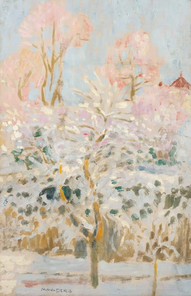Сад под снегом by Морис Дени, 1909 — digital art print download