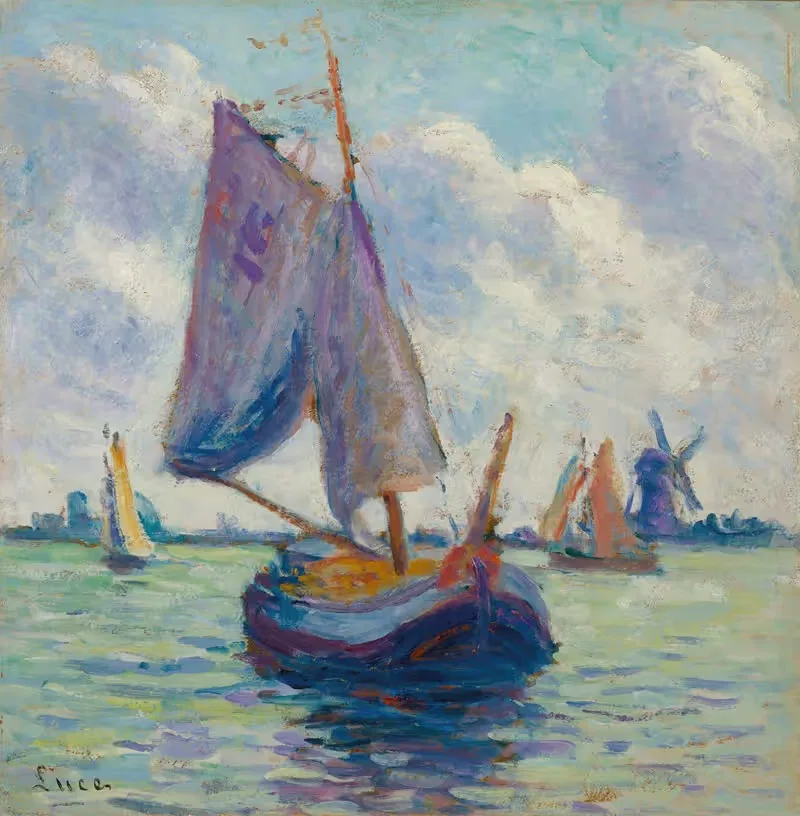 Bateaux hollandais by Maximilien Luce, 1905-1910 — digital art print download