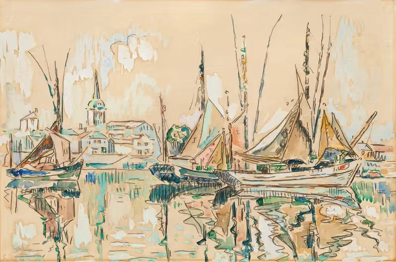 Лес Сабль-д'Олонн by Поль Синьяк, 1929 — digital art print download