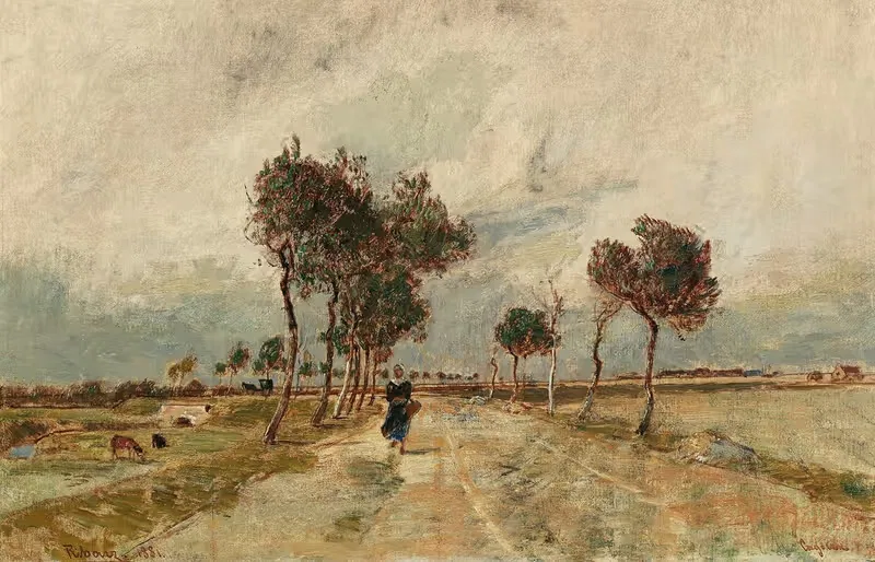 Аллея в Кайо by Рудольф Рибарц, 1881 — digital art print download