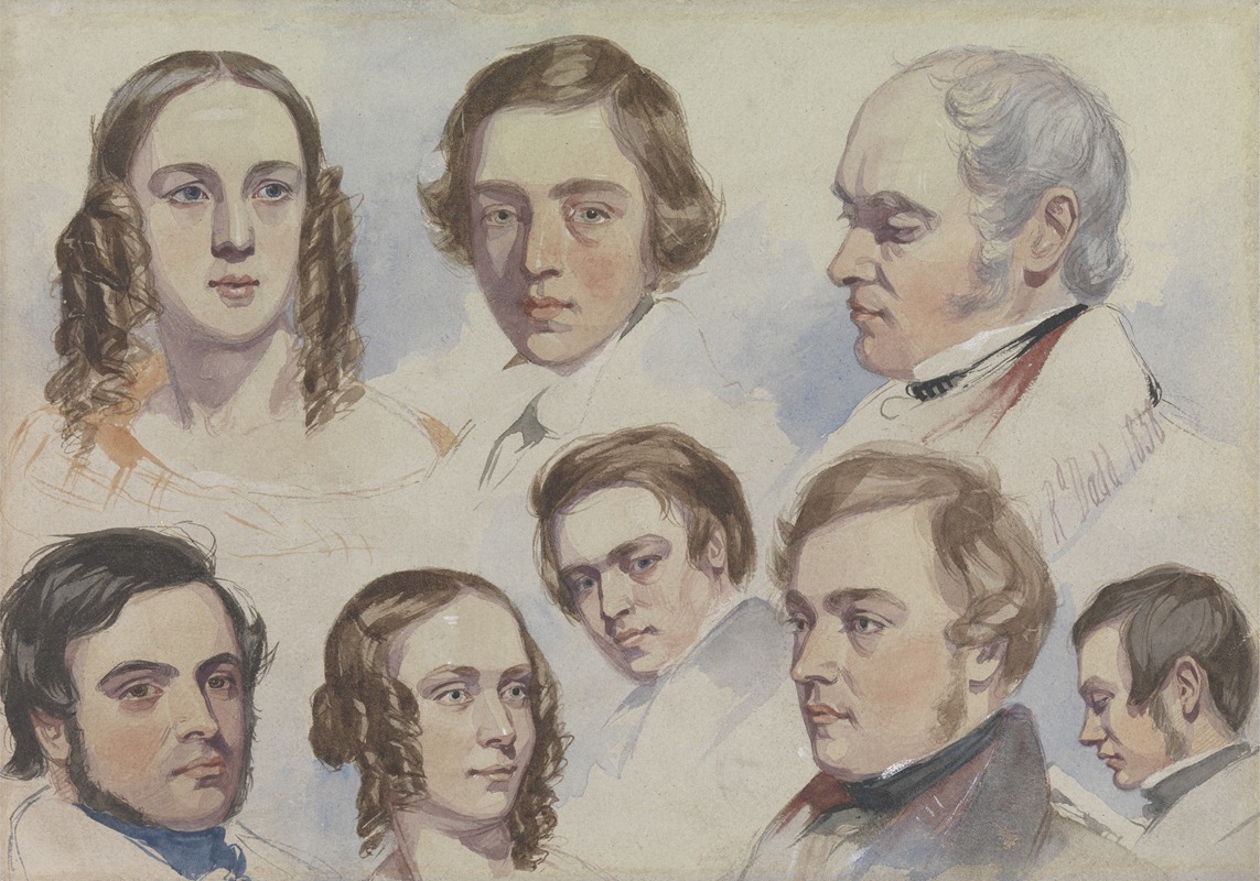 Family Portraits by Ричард Дадд, 1838 — digital art print download