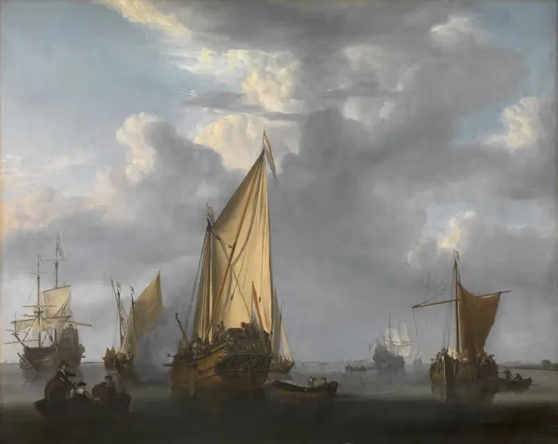 The Canon Shot by Willem van de Velde the Younger — digital art print download