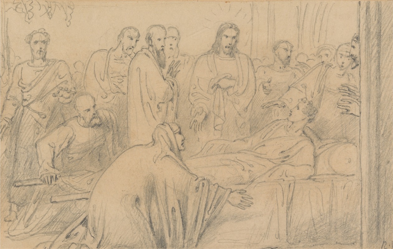 Christ Raising the Widow's Son by Ричард Уэстолл — digital art print download
