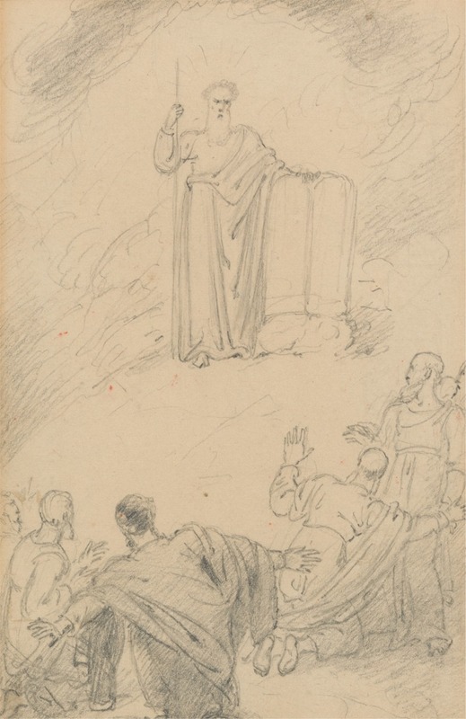Moses Bringing the Ten Commandments from Mount Sinai by Ричард Уэстолл — digital art print download