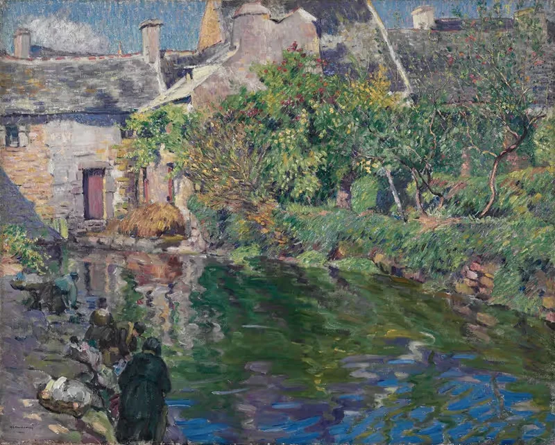 Washerwomen at Goyen — Abel George Warshawsky