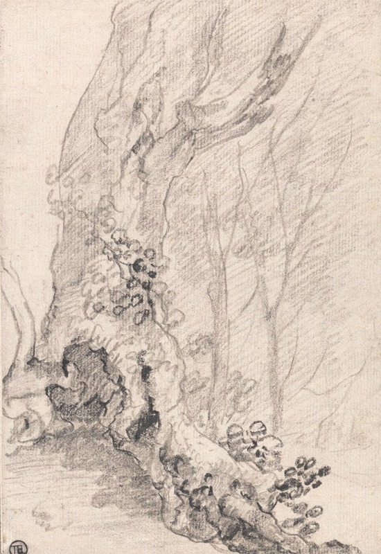 Study of an Old Tree; Trunk and Creeper-Covered Roots — Ричард Уилсон