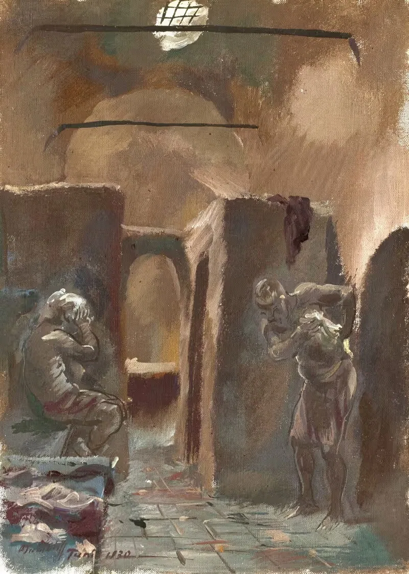 In einem Hammam in Tunis (Tunesien) — Alexandre Jacovleff