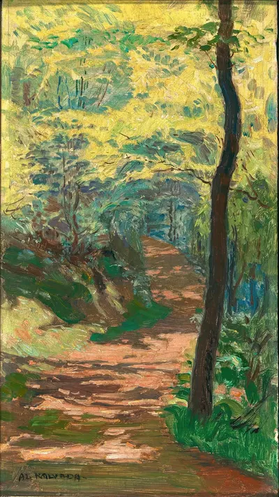 A Forest Path near Krivolat by Alois Kalvoda, 1916 — digital art print download