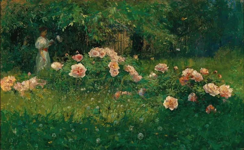 A Rose Garden by Alois Kalvoda — digital art print download