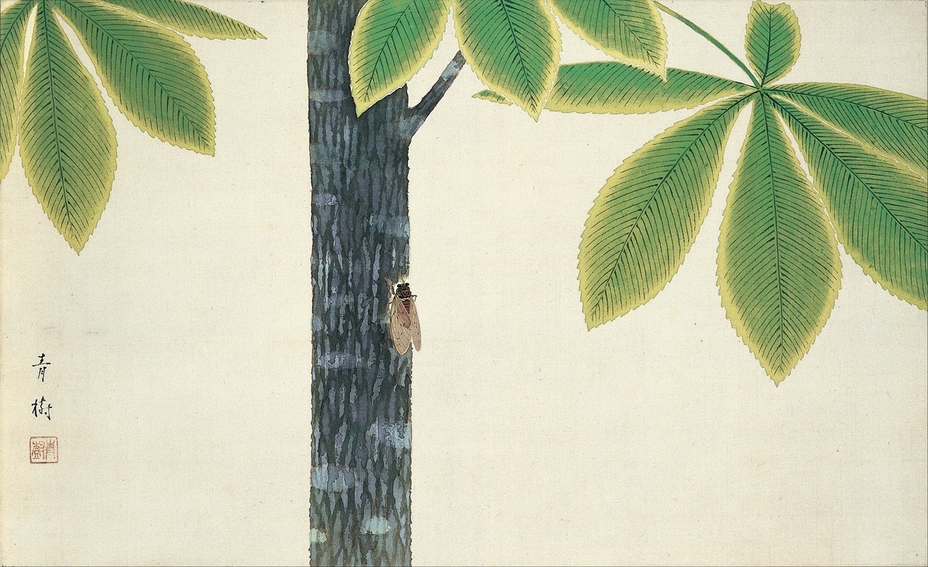 Cicada by Omoda Seiju, 1930 — digital art print download