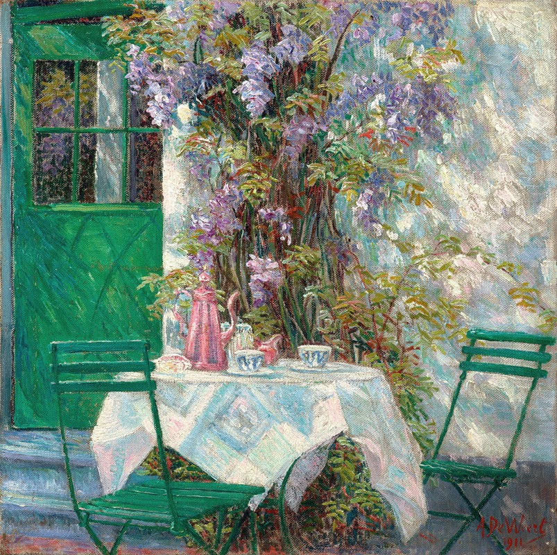 Чайное время by Анна Де Веерт, 1911 — digital art print download