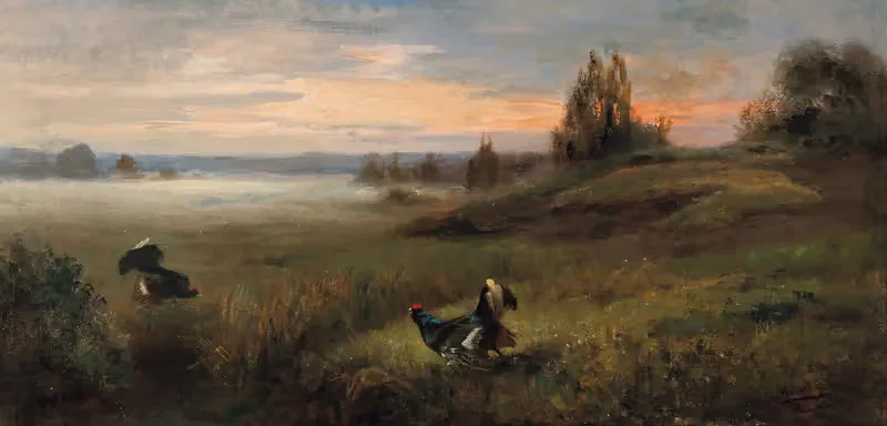 Birkhuhnbalz by Anton Weinberger, 1903 — digital art print download