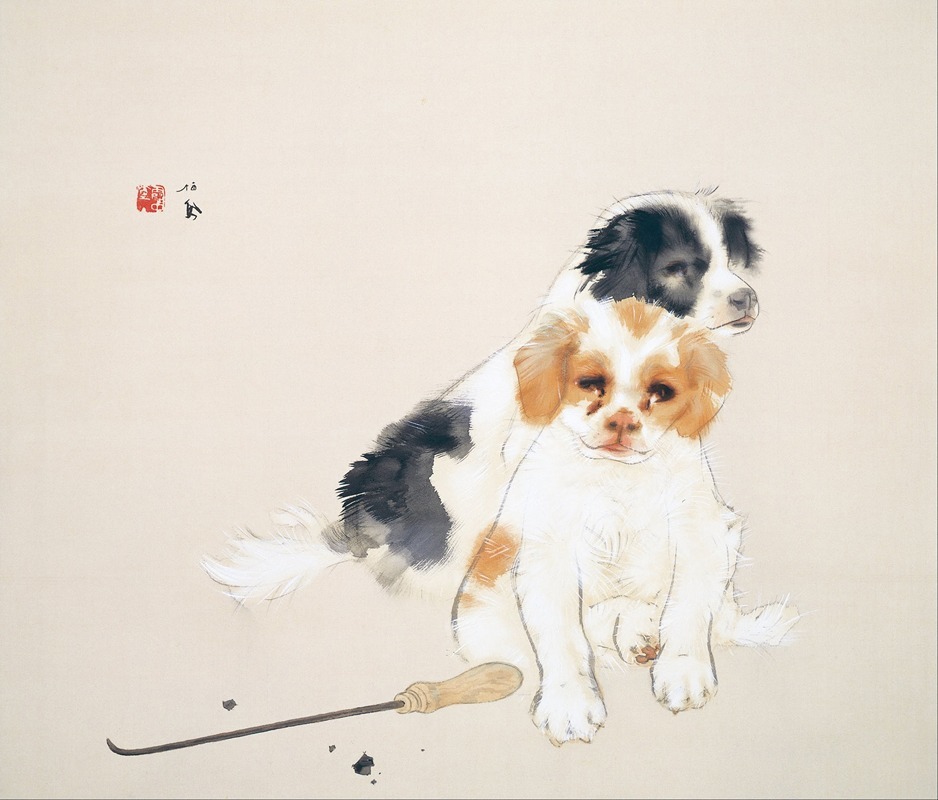 Fireside by Takeuchi Seihō, 1935 — digital art print download