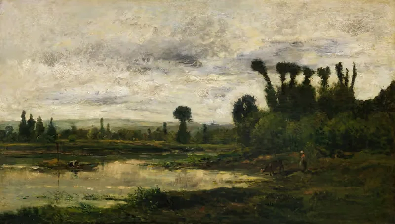 Берега Уаза, Время шторма by Шарль Франсуа Дюбини, 1872 — digital art print download