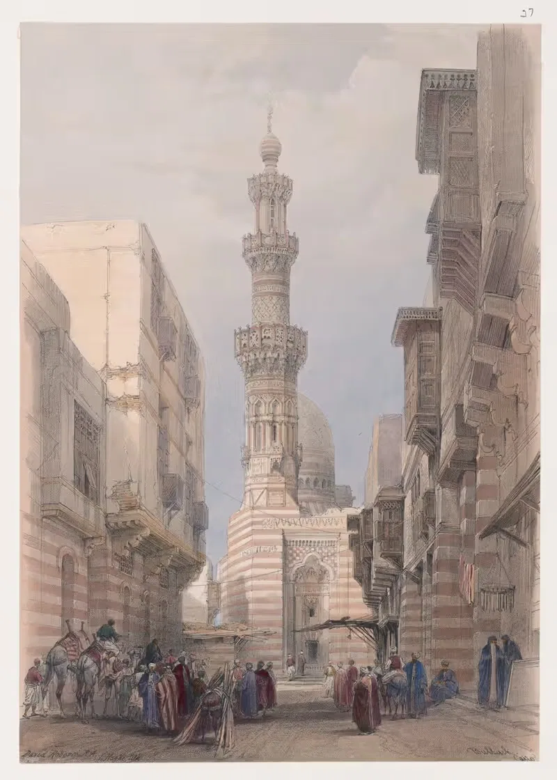 Буллак, Каир by Дэвид Робертс, 1846-1849 — digital art print download