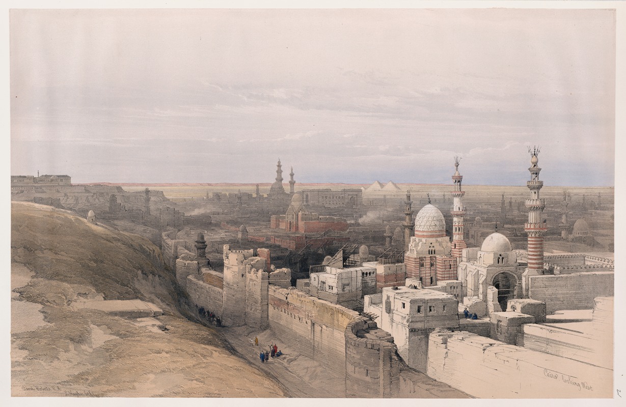 Каир; вид на запад. by Дэвид Робертс, 1846-1849 — digital art print download