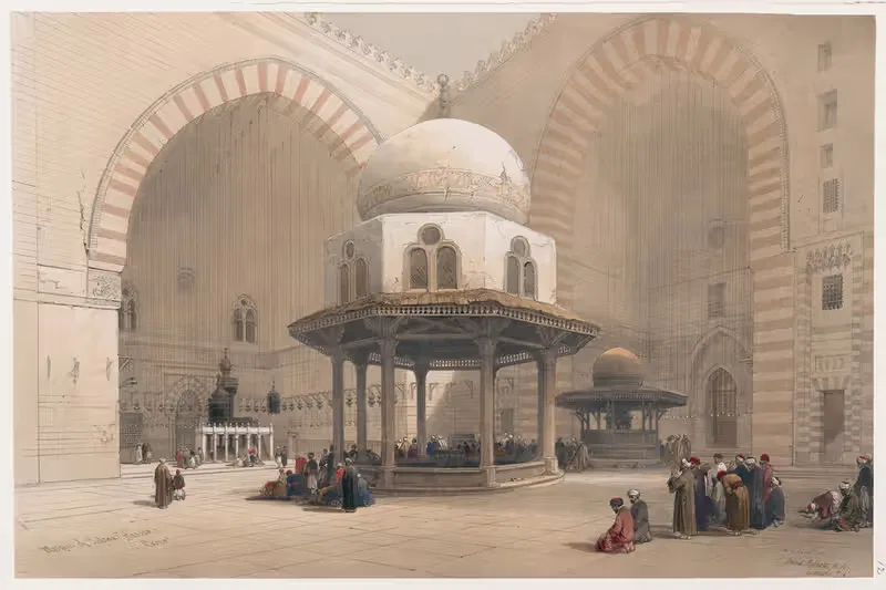 Mosque of Sultan Hassan, Cairo. — David Roberts