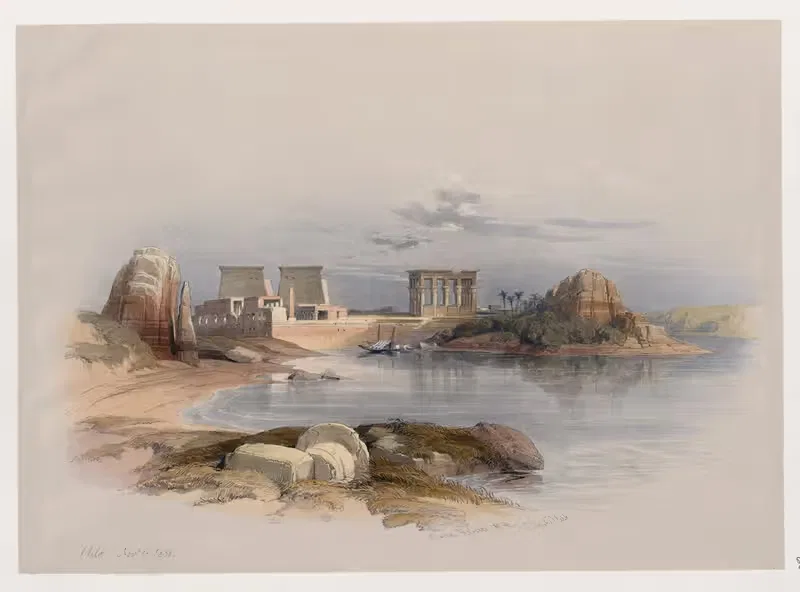 Филаэ. 18 ноября 1838 by Дэвид Робертс, 1846-1849 — digital art print download