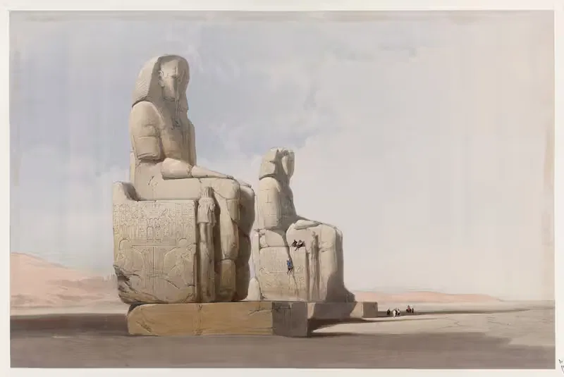 Thebes. Dec. 4th, 1838. by David Roberts, 1846-1849 — digital art print download