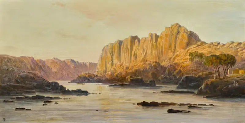 Bab el Kalabshe on the Nile — Edward Lear