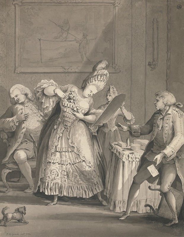 The English Lady at Paris — Samuel Hieronymus Grimm