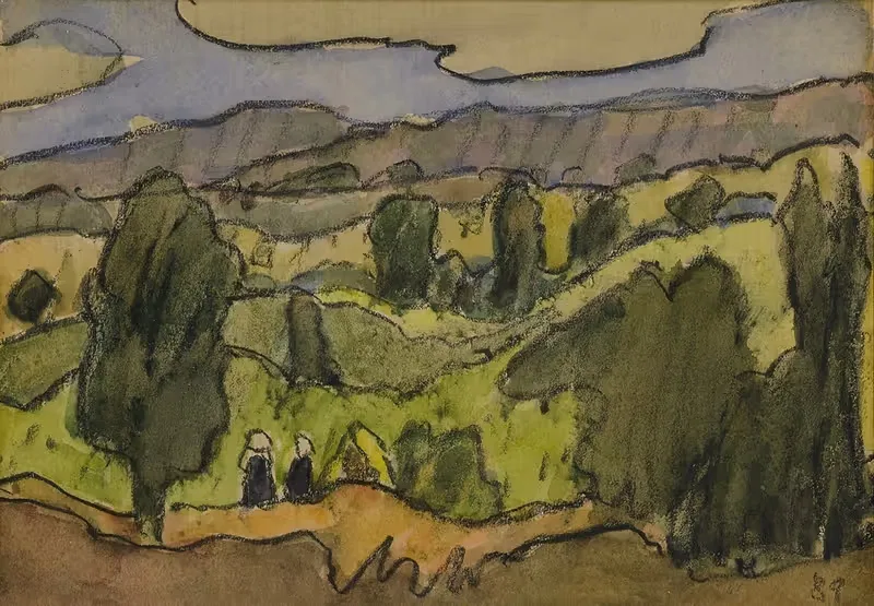 Paysage aux alentours de Pont Aven — Emile Bernard