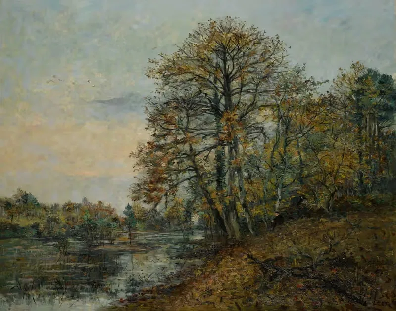 Le Bord d’étang à l’automne — Emmanuel de La Villéon