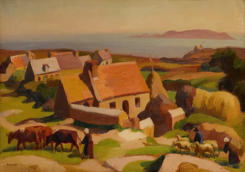 Paysage de Perros Gui by Emmanuel de La Villéon — digital art print download