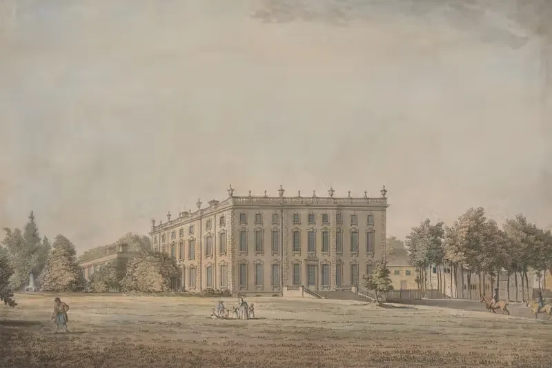 View of Wingerworth Hall, Derbyshire — Samuel Hieronymus Grimm