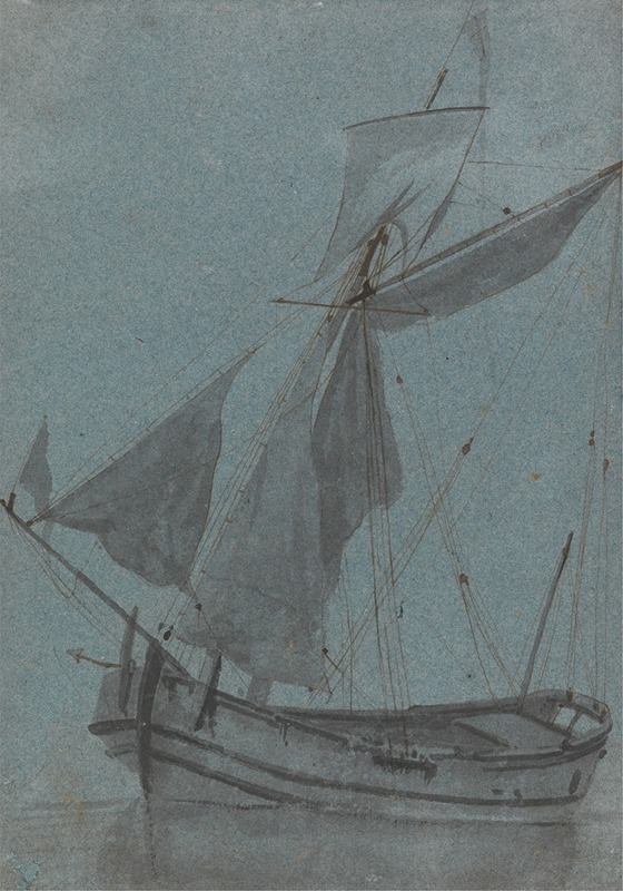 A Coastal Barge by Samuel Scott — digital art print download