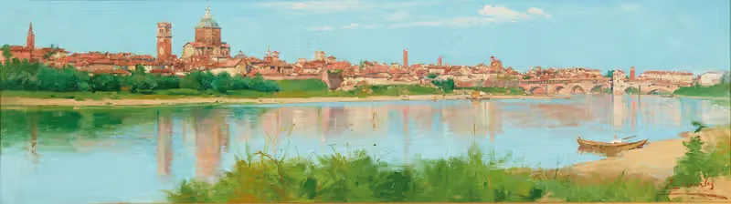 A View of Padua from Ticino — Ezechiele Acerbi