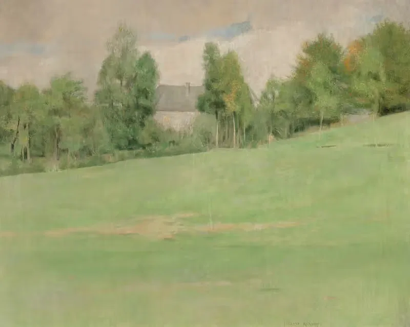 La venue de l'aube à Fosset — Fernand Khnopff