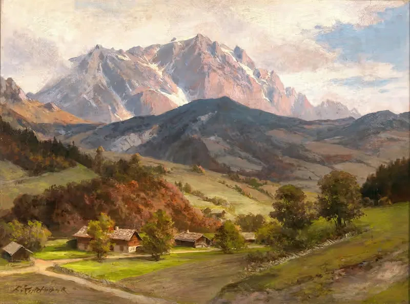 Hochkönig vom Almdorf aus — Franz Kulstrunk