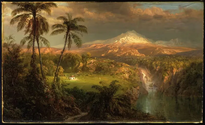 Проходящий дождь в тропиках by Фредерик Эдвин Чёрч, 1872 — digital art print download
