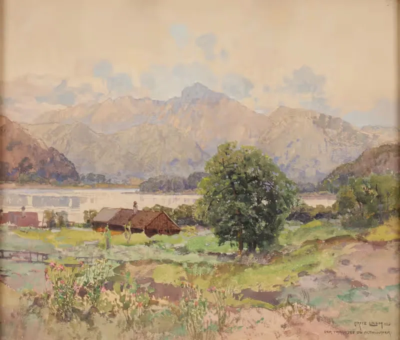 Озеро Траун у Альтмюнстера by Фриц Лах, 1920 — digital art print download
