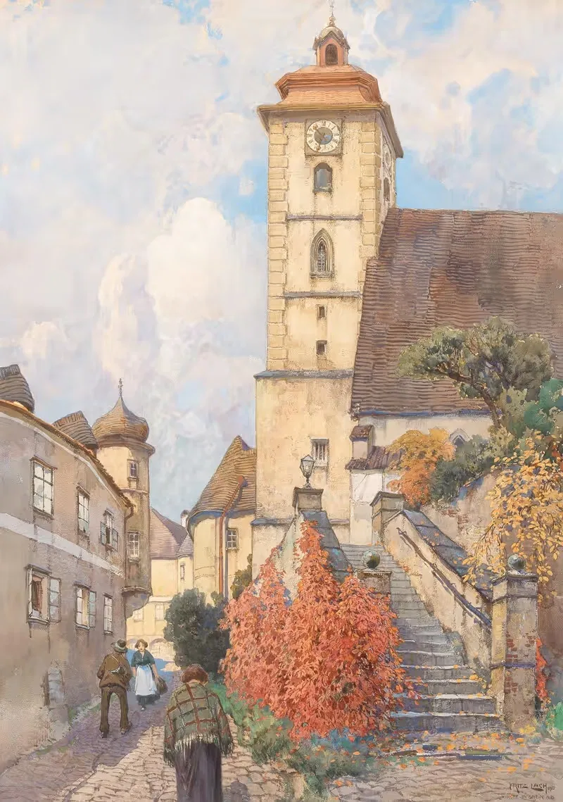 The parish church in Grein — Fritz Lach