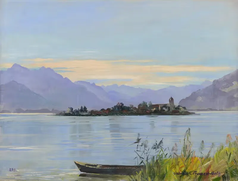 Blick auf Frauenchiemsee — Gabriela von Frauenwörth