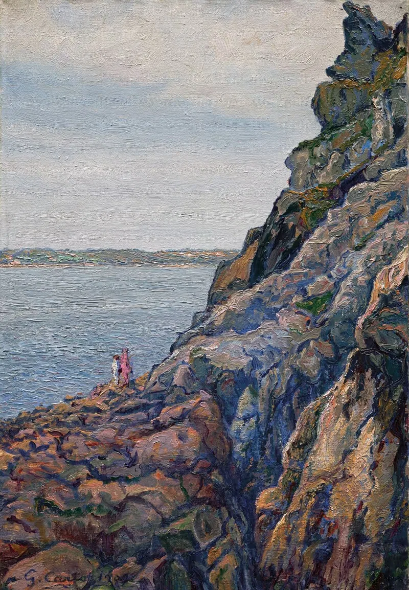 Étude de rochers à Perros Guirec — Gustave Cariot