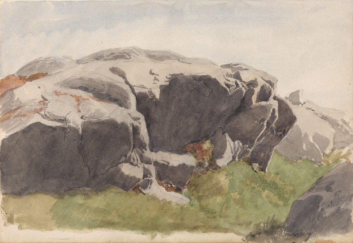 Скала by Ханс Гуде, 1871 — digital art print download