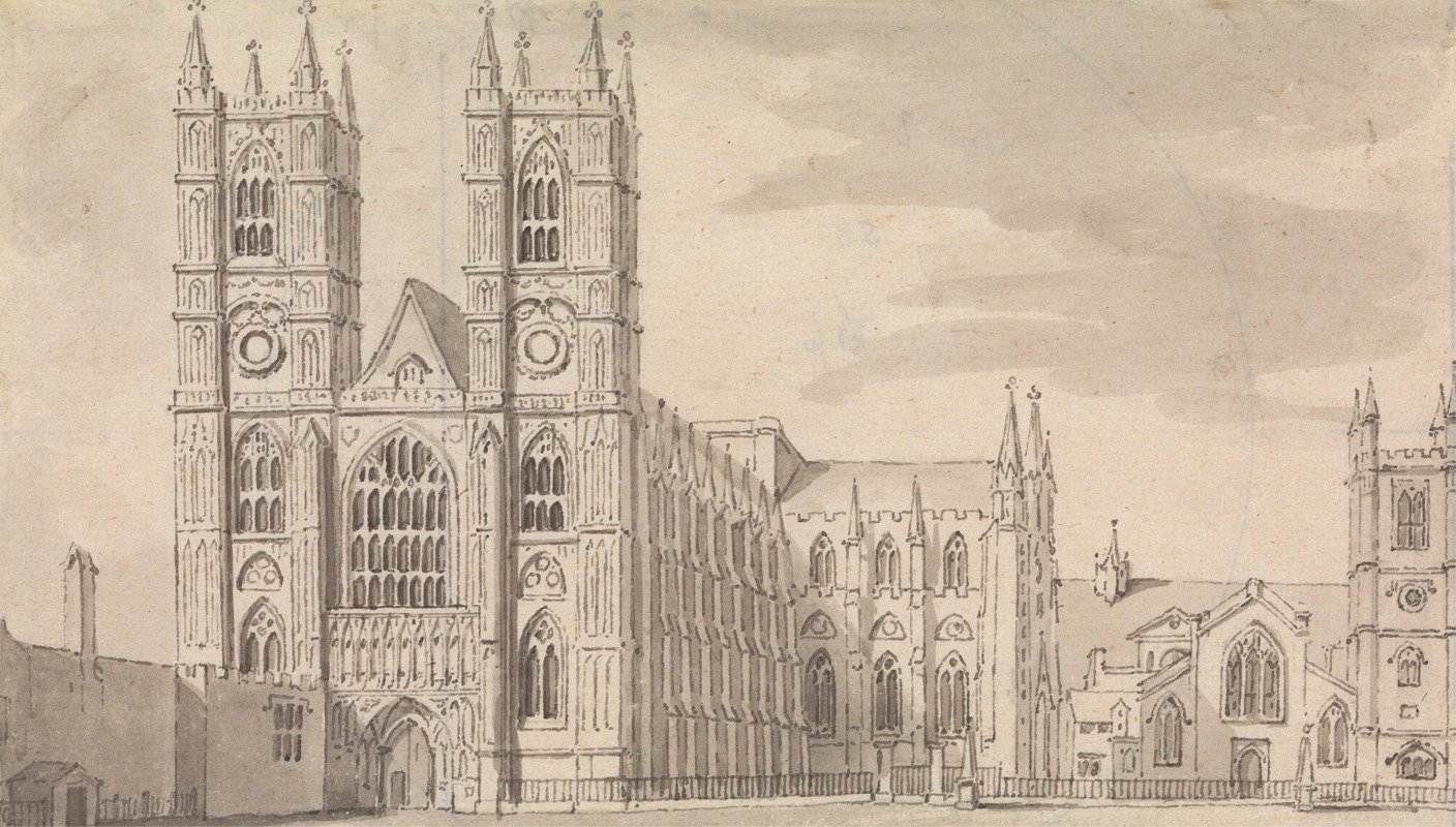 Westminster Abbey by Samuel Wale — digital art print download
