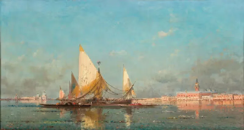 Venice, Sailors in the Bacino — Henri Duvieux